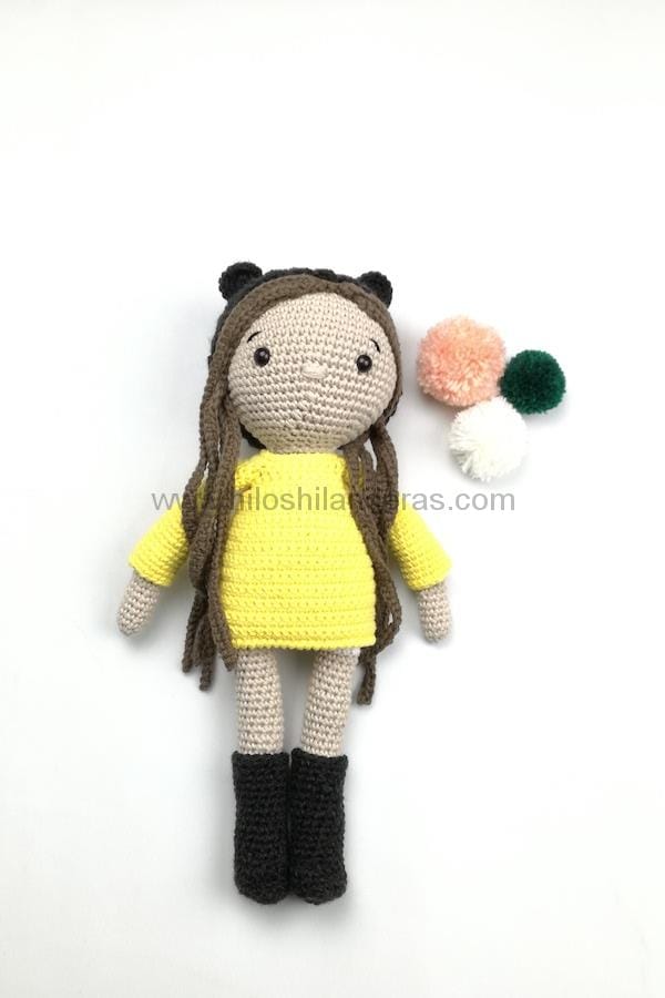 Muñeca de crochet amigurumi Holly. Juguetes para bebés. Bautizos y comuniones. Hecho a mano. Handmade