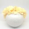 Diadema de hortensias crema mod. Flora. Complemento ideal para fiestas y comuniones. Hechas a mano
