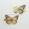 Peinecillos dorados. Par 5 x 3.5cm mod. Mariposas