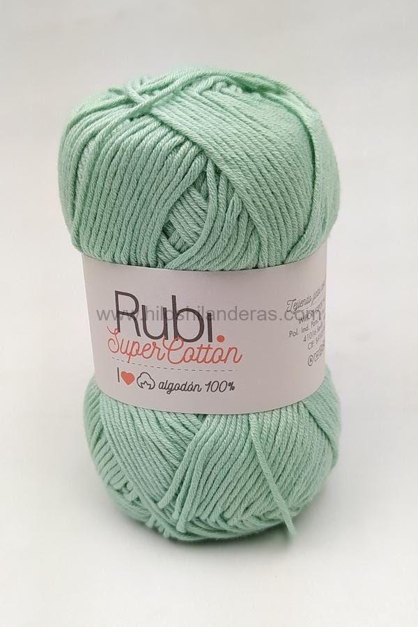 Madeja de algodón 100% de Lanas Rubí mod. Super Cotton. Lanas e hilos orgánicos. Moda sostenible. Crochet y ganchillo online