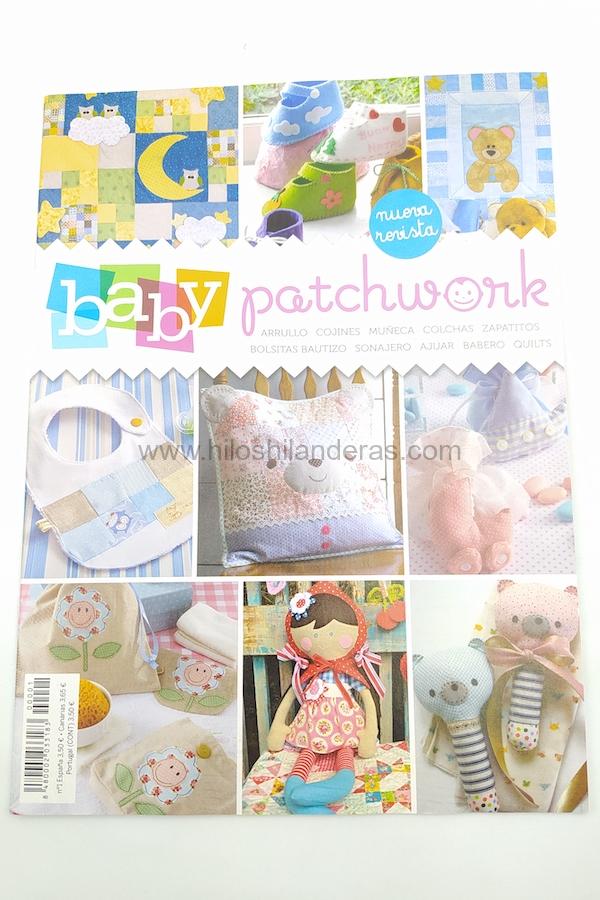 Revista Baby Patchwork con prendas de canastilla DIY. Costura y moda. mercería online Hilos & Hilanderas