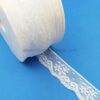 Puntilla encaje de nylon de color blanco mod. Jazmín de 3 cm de ancho. Mercería online económica. Hilos & Hilanderas