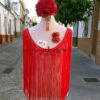 Flecos de flamenca tejidos a crochet en hilo de cuquillo. mod. Azahar. Moda flamenca a tu alcance. Mercería online en Bormujos Sevilla