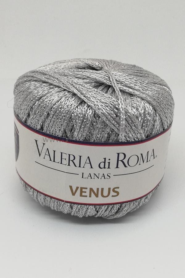 Madeja de hilo lúrex de Valeria di Roma 50gr 4-5mm grosor mod Venus color plata o dorado