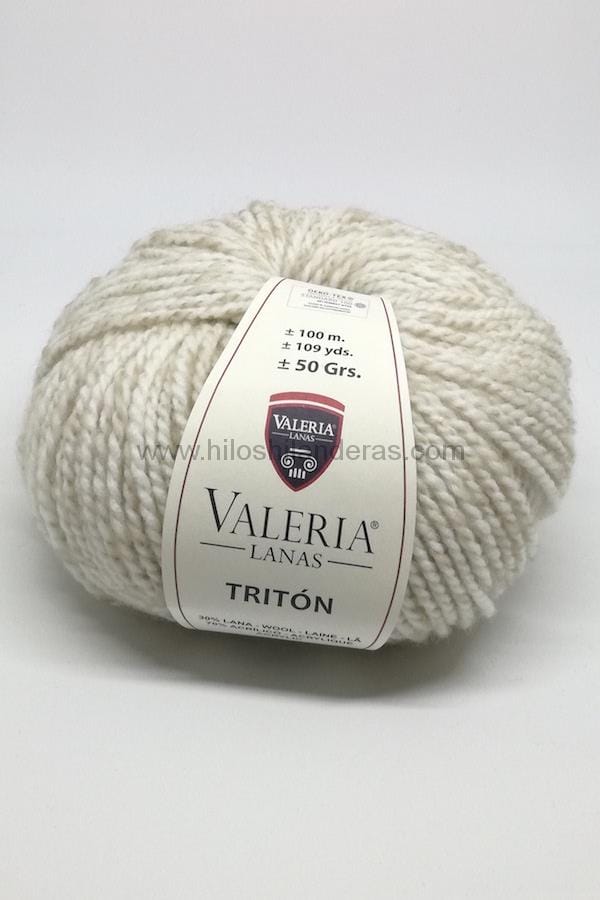 Madeja de lana jaspeada Valeria di Roma 50 gr. 4-5 mm. mod. Tritón
