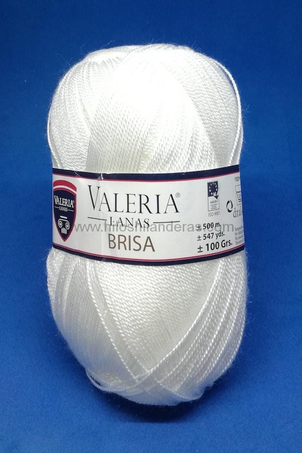 Madeja de hilo perlé acrílico de Valeria di Roma 100 gr 2 - 2,5 mm grosor mod. Brisa. Hilos y lanas online. Sevilla. Mercería online