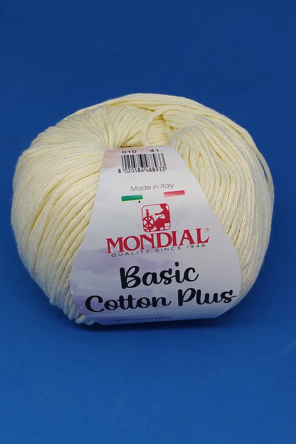 Madeja algodón Mondial Basic Cotton Plus es un hilo de algodón 100% egipcio. Mercería online en Bormujos. Hipoalergénica. Hilos y lanas en Sevilla. Amigurumis
