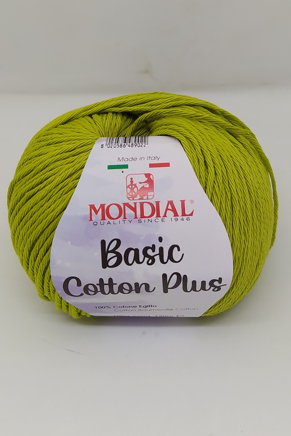 Madeja algodón Mondial Basic Cotton Plus es un hilo de algodón 100% egipcio. Mercería online en Bormujos. Hipoalergénica. Hilos y lanas en Sevilla. Amigurumis
